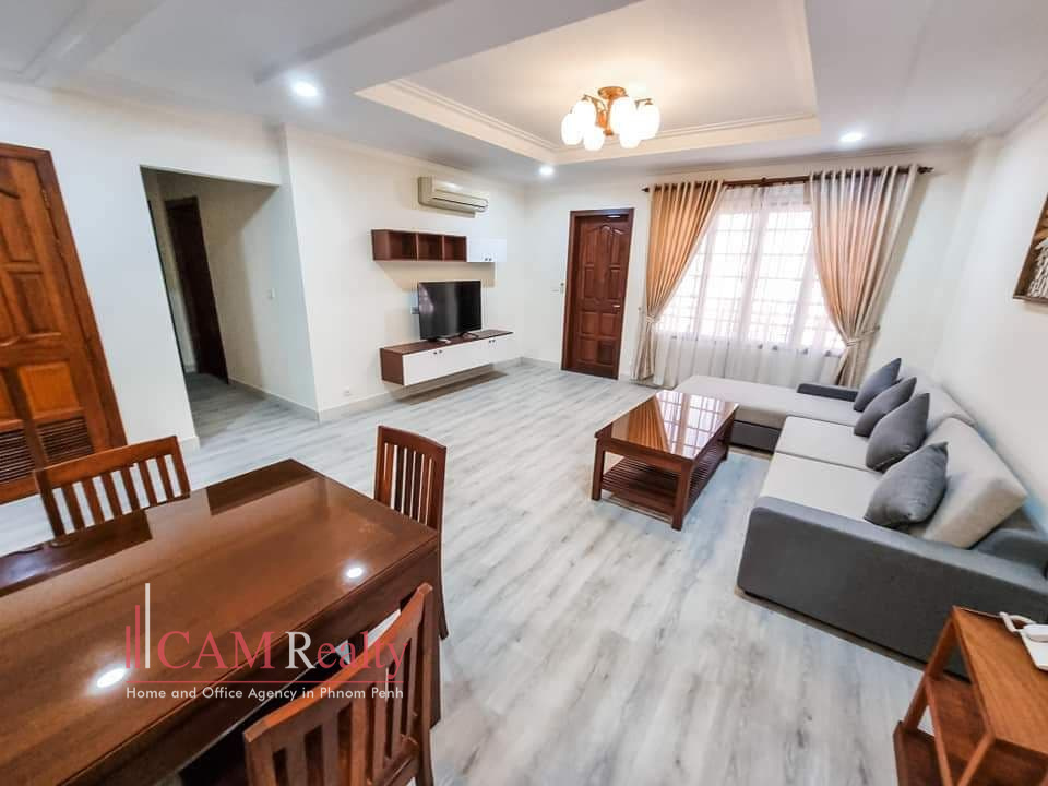 BKK1 area | Modern & spacious 3 bed serviced apartment for rent in Phnom Penh | Pool, gym, steam & sauna