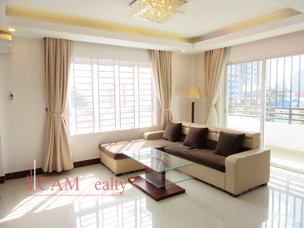 Tonle Bassac area| Modern style 1 bedroom serviced apartment for rent in Phnom Penh