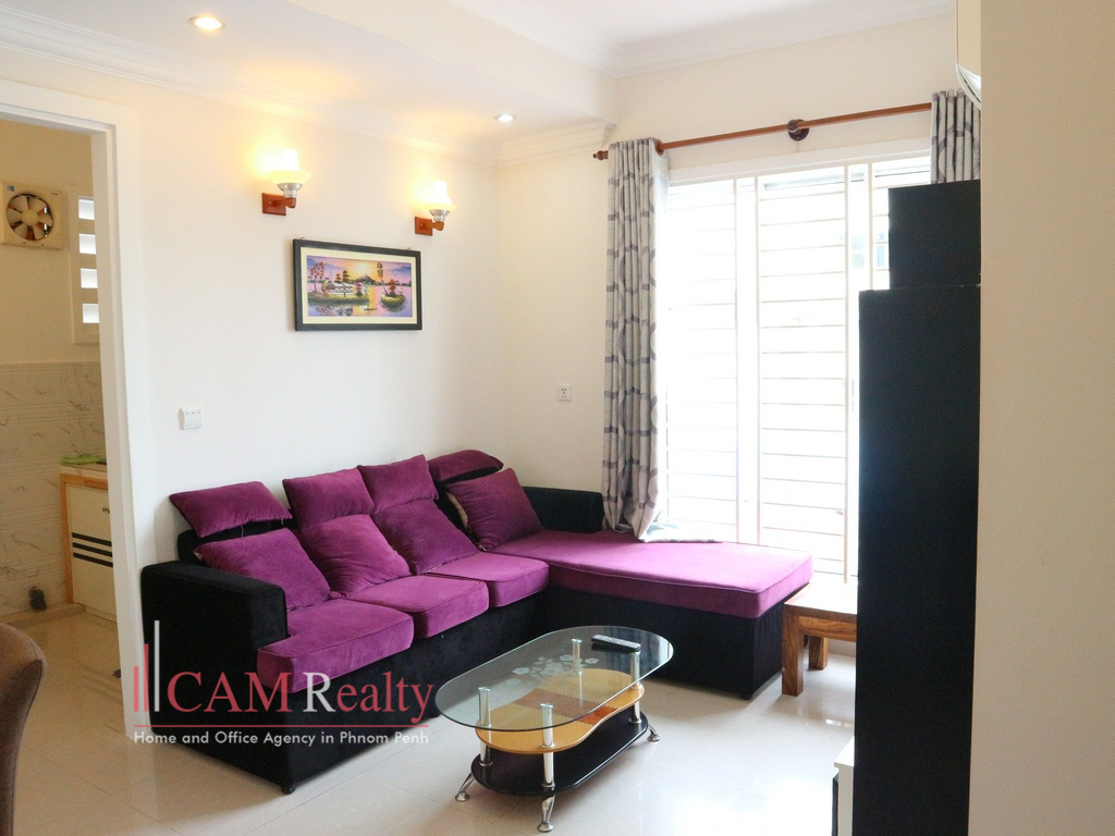 Daun Penh area| Modern style 1 bedroom serviced apartment for rent in Phnom Penh