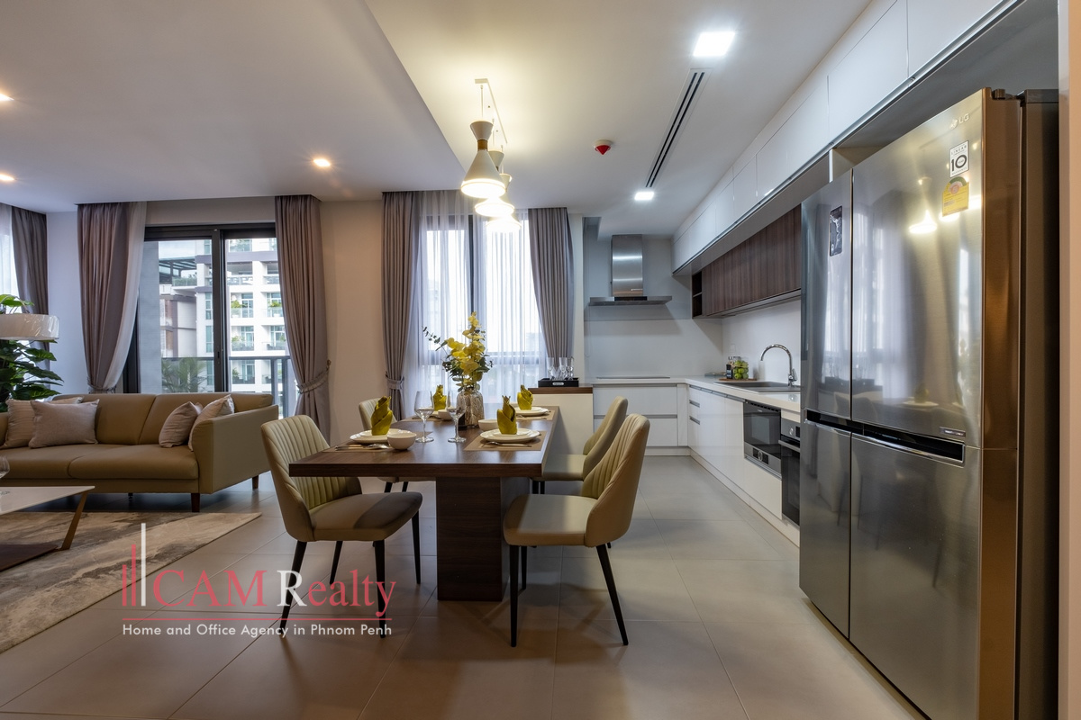 2 bedrooms serviced apartment for rent in BKK1 Phnom Penh