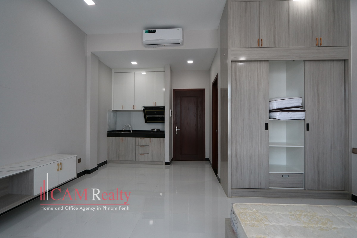 Toul Songke area| Modern style studio apartment for rent in Phnom Penh