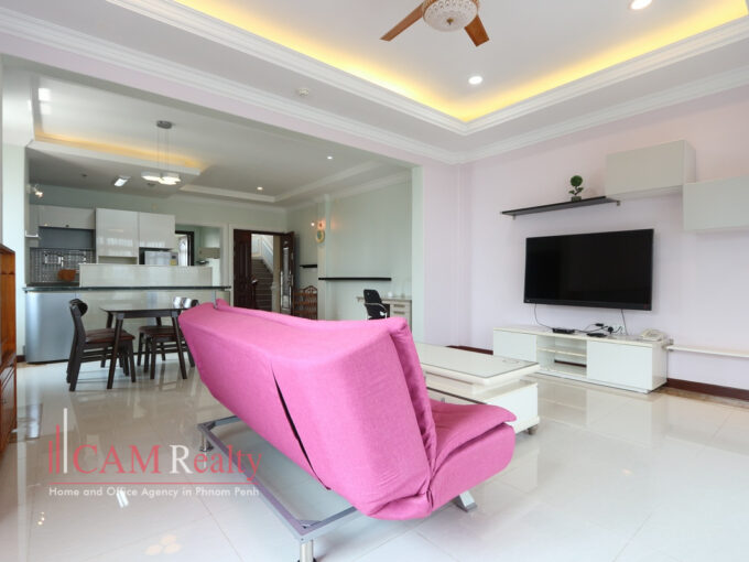 1 bedroom serviced apartment for rent in Chroy Changvar area Phnom Penh
