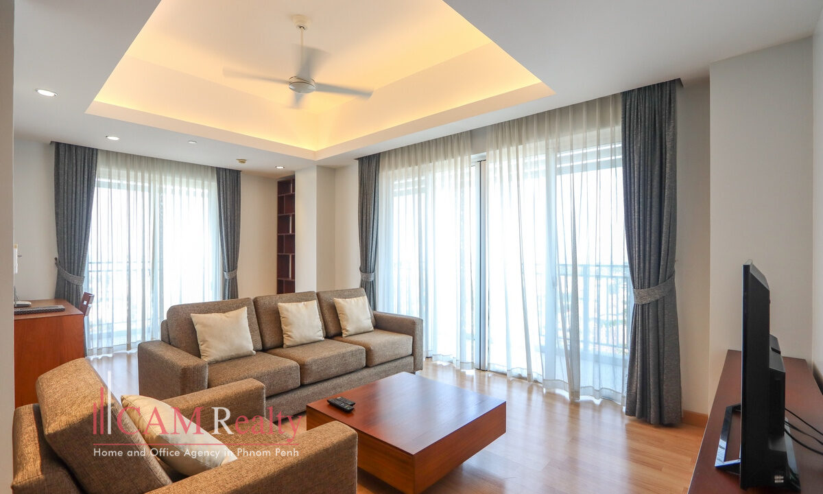 3 bedrooms fully serviced apartment for rent in Chroy Changvar, Phnom Penh - N3223168