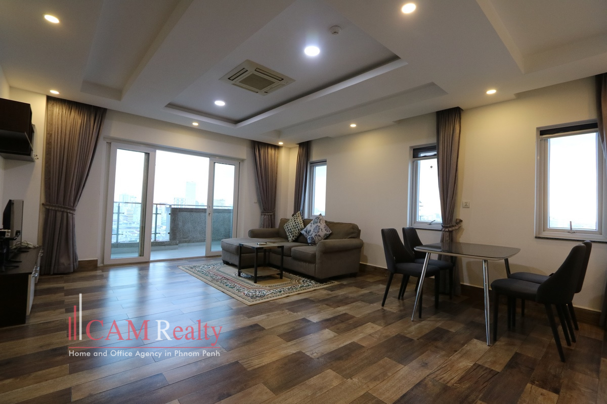 Prampi Makara area| Spacious and modern style 1 bedroom serviced apartment for rent in Phnom Penh