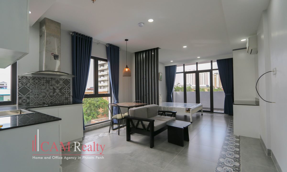 Studio apartment for rent in Chroy Changvar, Phnom Penh - N1432168