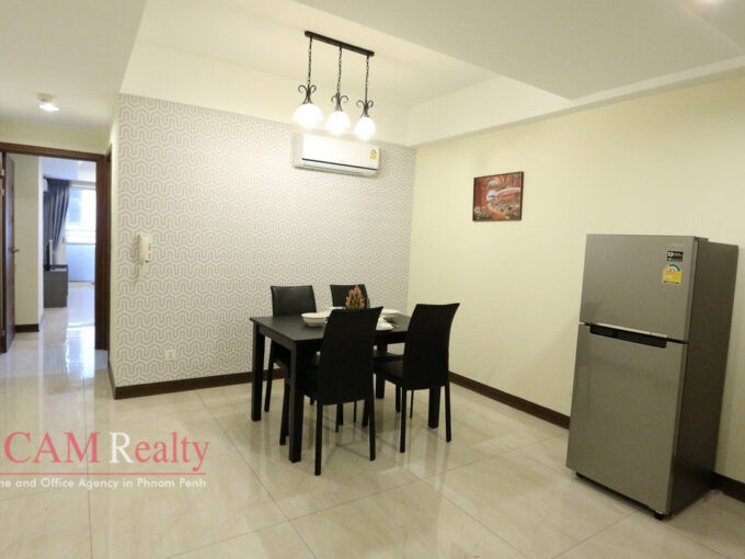 Tonle Basak | Modern style 1 bedroom condominium for rent in Phnom Penh | Pool & gym