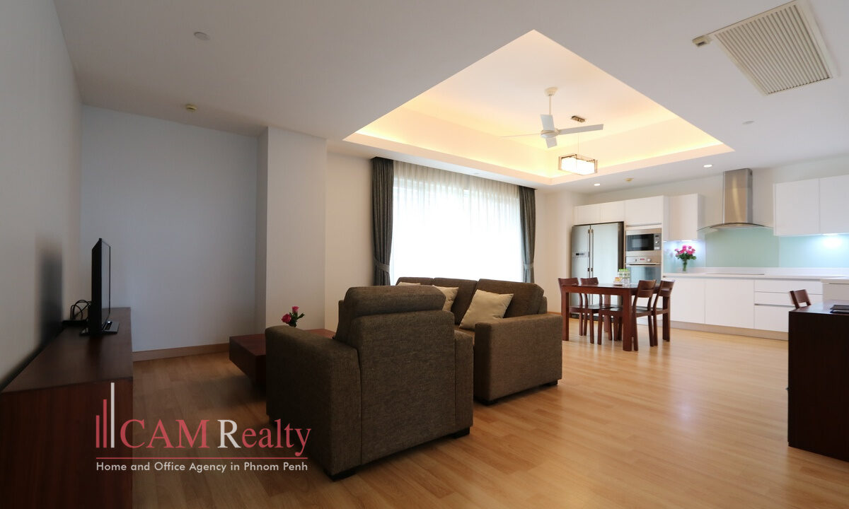 2 bedrooms serviced apartment for rent in Chroy Changvar, Phnom Penh - N3294168