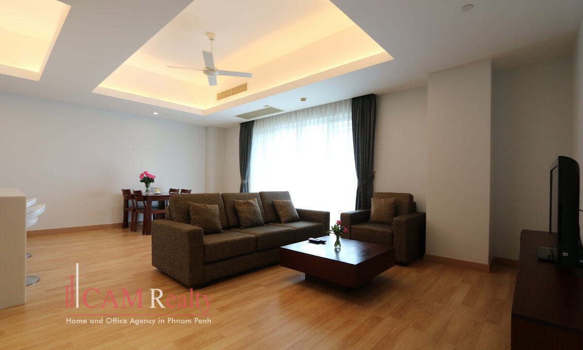 2 bedrooms serviced apartment for rent in Chroy Changvar, Phnom Penh - N3296168