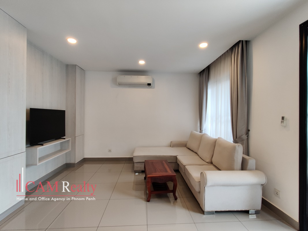 Chip Mong Landmark 60M| 4 bedrooms twin-villa for rent in Phnom Penh