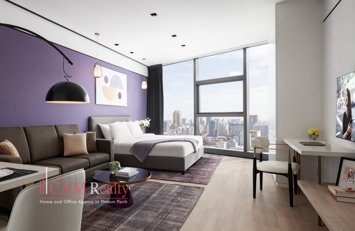 Highend studio serviced apartment for rent in Daun Penh