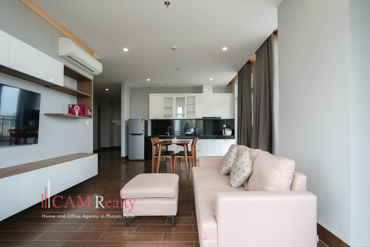 Near AEON 1 area| Brand new 3 bedrooms serviced apartment for rent in Phnom Penh