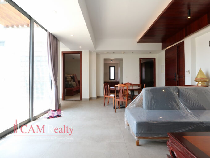 Boeng Trabaeka area| 2 bedrooms apartment for rent in Phnom Penh| Big private terrace