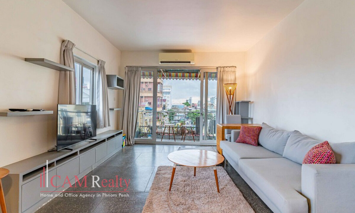 1 bedroom renovated apartment for rent in Daun Penh, Phnom Penh - TH1424168
