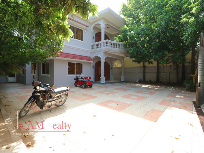 Toul Kork| 7 bedrooms villa for rent in Phnom Penh| Large parking