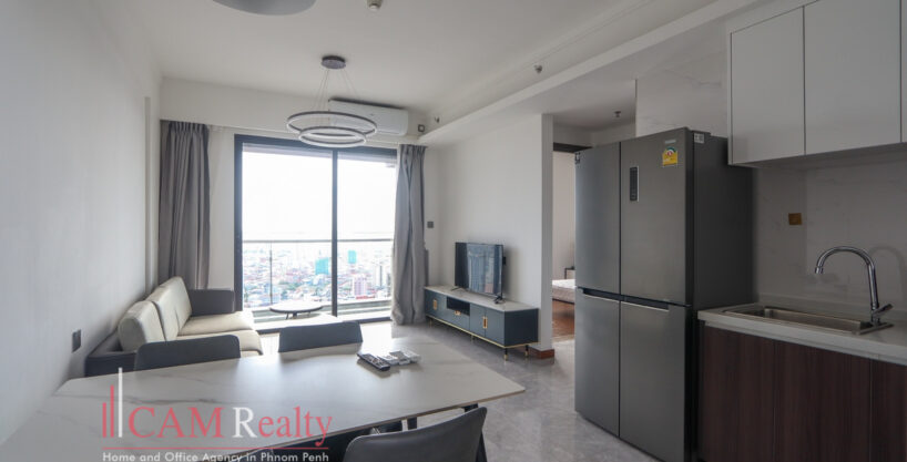 2 bedrooms condo for rent at Agile Sky Residence, BKK3 (border BKK1), Phnom Penh - N3476168