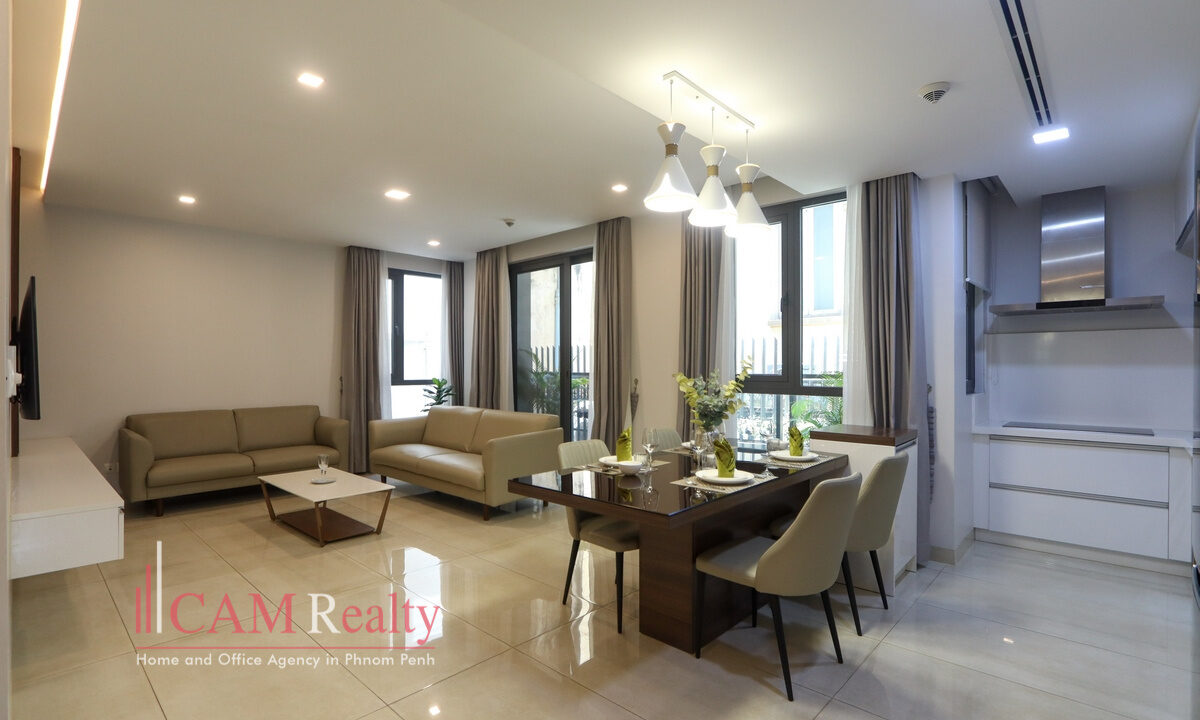 2 bedrooms serviced apartment for rent in BKK1, Phnom Penh - N3494168