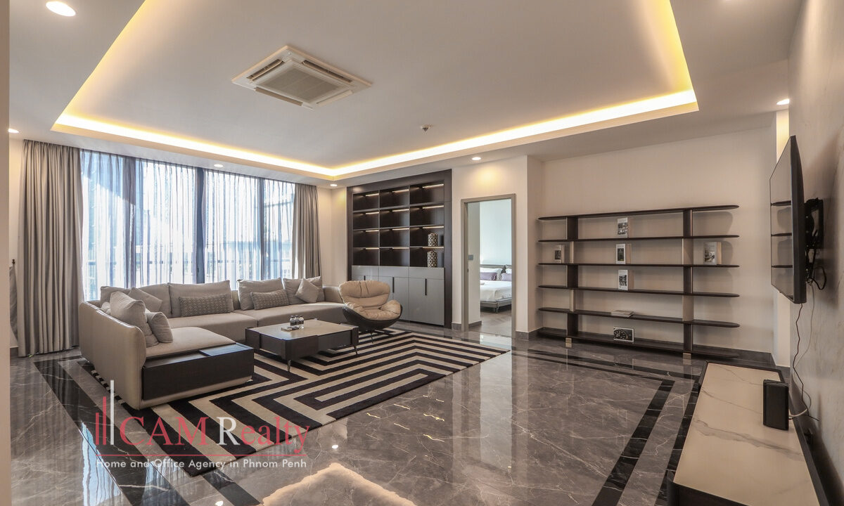 Luxury 3 Bedroom Serviced Apartment For Rent in BKK1 Phnom Penh - N4118168