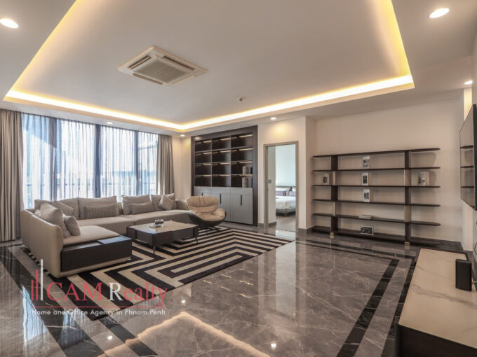 Luxury 3 Bedroom Serviced Apartment For Rent in BKK1