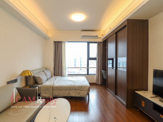 Studio condo for rent at Agile Sky Residence in BKK3 (border BKK1), Phnom Penh - N3478168