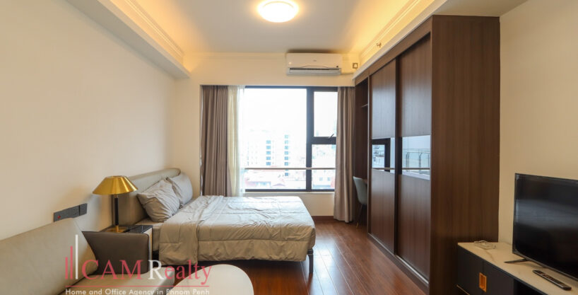 Studio condo for rent at Agile Sky Residence in BKK3 (border BKK1), Phnom Penh - N3478168