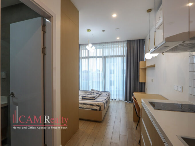 Prampir Makara | Studio condo for rent in Phnom Penh