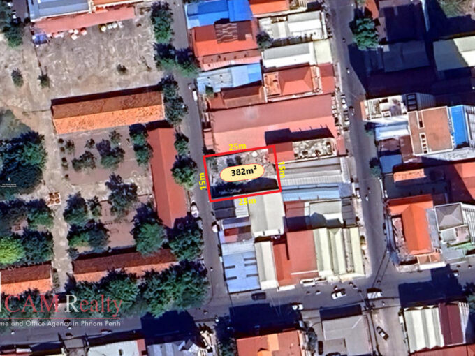 382 Sqm Land For Sale In Sangkat Boeng Trabaek