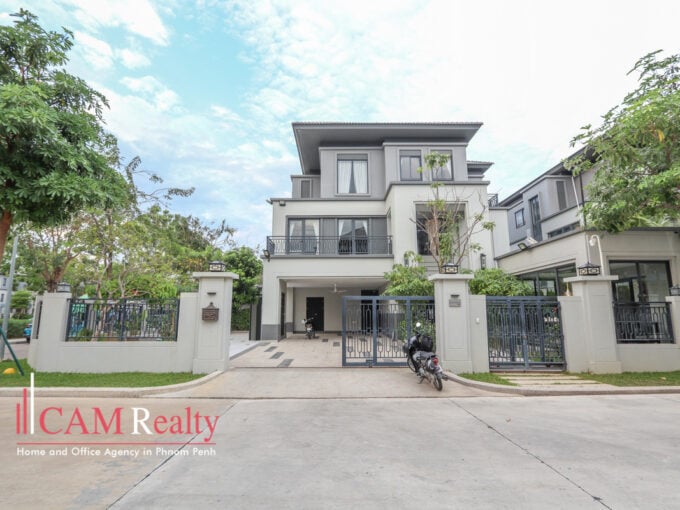 5 Bedroom Corner Queen Villa For Rent In Borey Chip Mong Grand Phnom Penh City