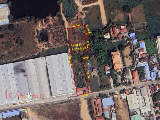 6,114 Sqm Land For Rent In Sangkat Khmuonh