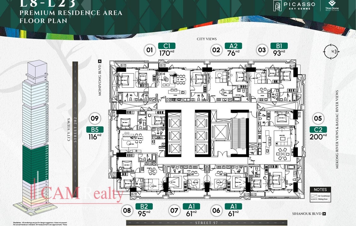 Picasso Sky Gemme: BKK1-Phnom Penh