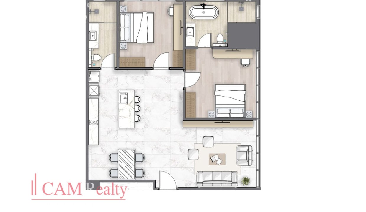 Grand Mansion Apartment – Serviced Apartment For Rent in BKK1