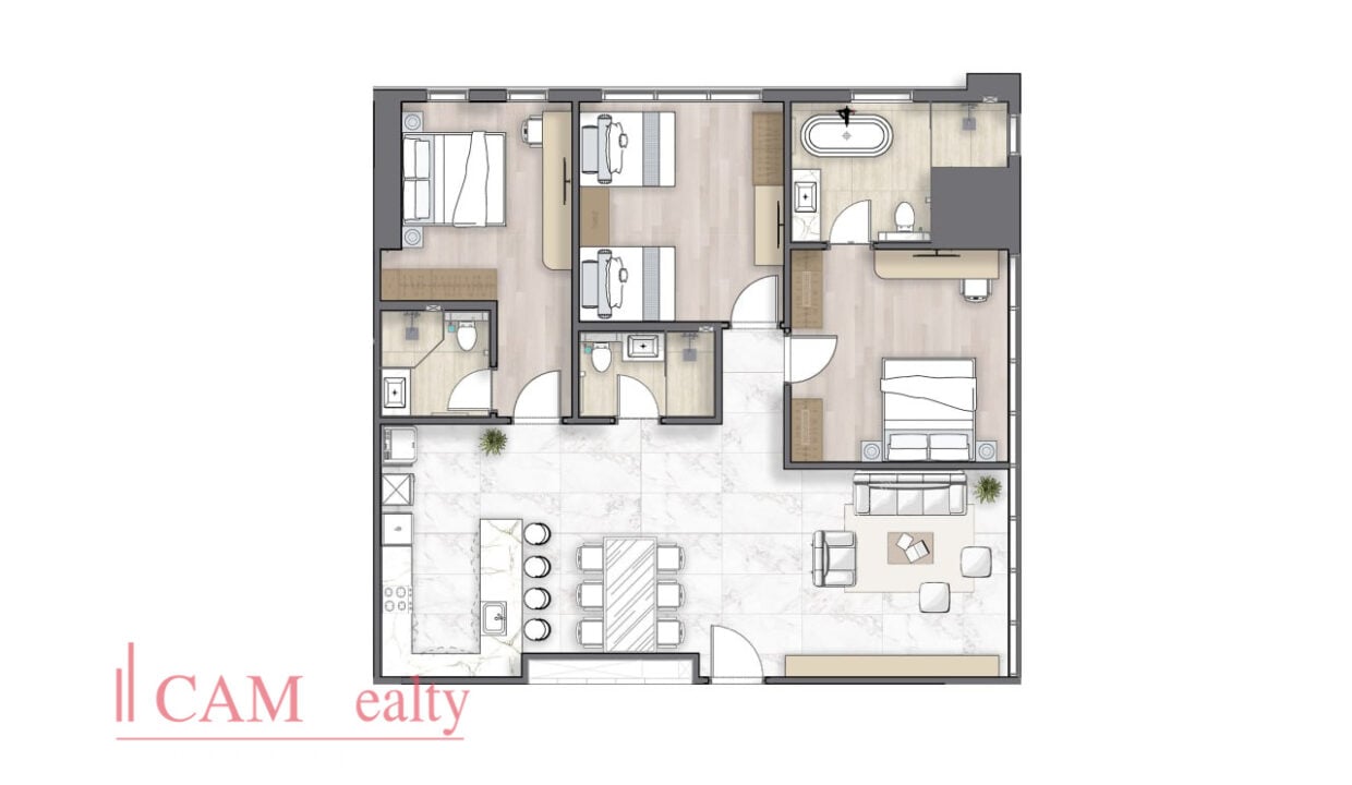 Grand Mansion Apartment – Serviced Apartment For Rent in BKK1