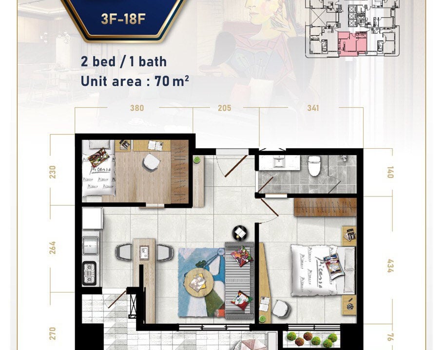 Picasso City Garden – Serviced Apartment in BKK1