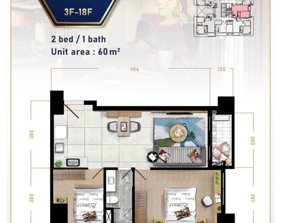 Picasso City Garden – Serviced Apartment in BKK1