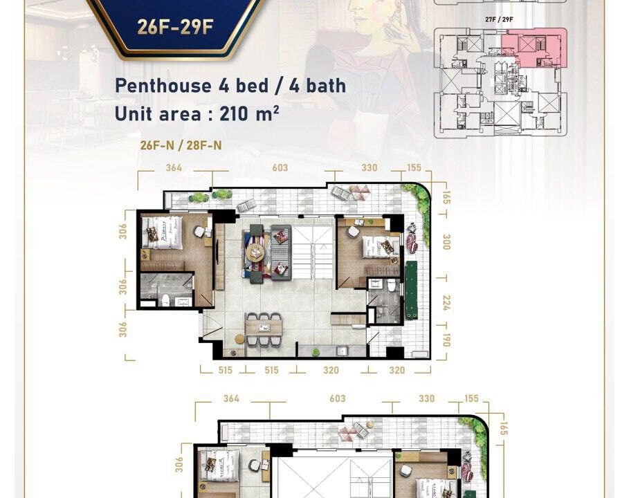 Picasso City Garden – Serviced Apartment in BKK1
